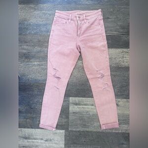 Universal Pink Ripped Skinny Jeans